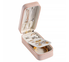 Шкатулка Casegrace SP-01185 для украшений и ювелирных изделий портативная 15*6,5*4,8 см Pink