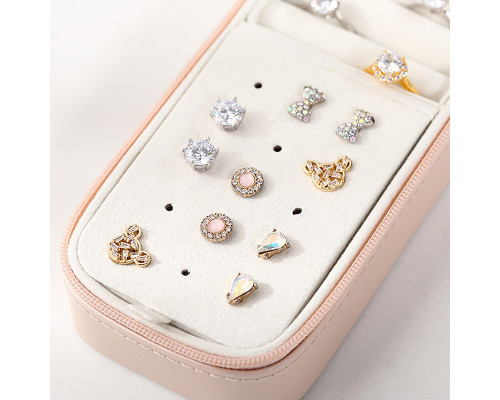 Шкатулка Casegrace SP-01185 для украшений и ювелирных изделий портативная 15*6,5*4,8 см Pink