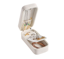 Шкатулка Casegrace SP-01185 для украшений и ювелирных изделий портативная 15*6,5*4,8 см White