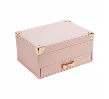 Шкатулка Casegrace SP-01261 для украшений и ювелирных изделий двухуровневая  23*17*12 см Pink