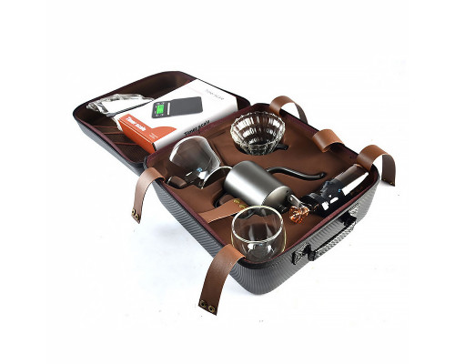 Дорожный кофейный набор Choxila из 8 предметов для приготовления кофе с кейсом