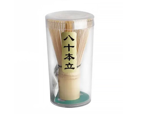 Венчик из белого бамбука AL45231 для приготовления чая матча Часен Чашен 80 ворсинок