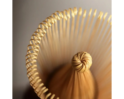 Венчик из белого бамбука AL45231 для приготовления чая матча Часен Чашен 80 ворсинок