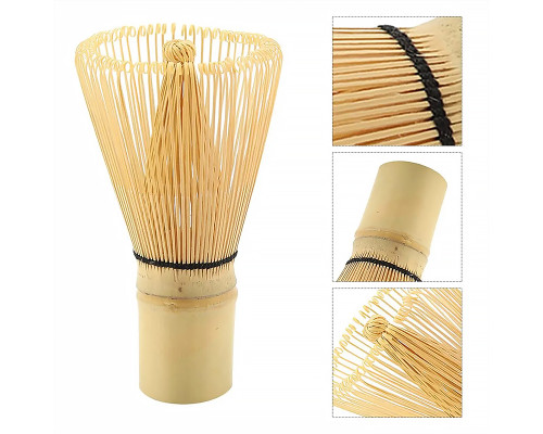 Венчик из белого бамбука AL45231 для приготовления чая матча Часен Чашен 80 ворсинок