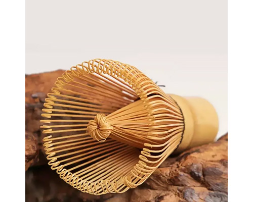 Венчик из белого бамбука AL45231 для приготовления чая матча Часен Чашен 80 ворсинок