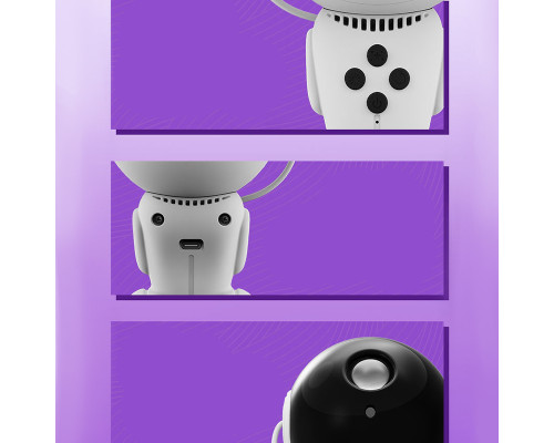 Проектор Black Hole Galaxy Projector с таймером и оборотом на 360° градусов беспроводной