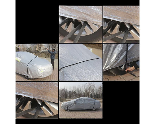 Защитный чехол-тент для автомобиля Hatchback от снега дождя солнца водонепроницаемый пыленепроницаемый 395*170*150