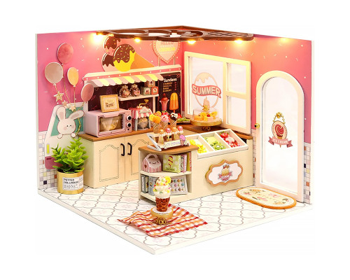 Кукольный дом конструктор DIY Cute Room H-023 Магазин мороженого Счастье