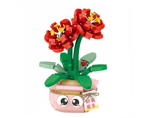 3D конструктор набор строительных блоков LOZ 8841 амарилис 430 деталей пластиковый