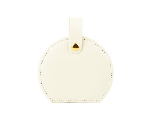 Органайзер сумочка Casegrace SP-01278 для украшений и ювелирных изделий с ручкой 10*9*4,5 см White