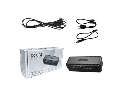 ИБП Andes Mini UPS для WI-Fi роутера 5V 9V 12V 10400 mAh с защитой от короткого замыкания