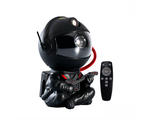 Проектор ночник Астронавт с гитарой HR-F2 звездное небо 7 режимов ДУ Black