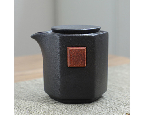 Дорожный набор 45521 для чайной церемонии из 7 предметов керамический Black