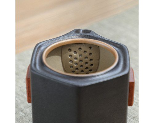 Дорожный набор 45521 для чайной церемонии из 7 предметов керамический Black