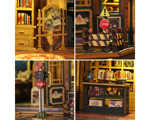 Румбокс магический дом конструктор DIY House ES017-A Twilight Book Cityt сборный румбокс