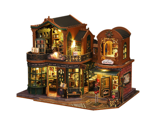 Румбокс магический дом конструктор DIY House ES017-A Twilight Book Cityt сборный румбокс