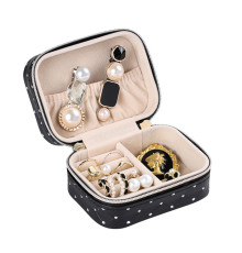 Шкатулка Casegrace SP-01304-B для украшений и ювелирных изделий портативная с молнией Black
