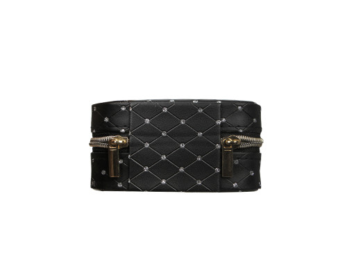 Шкатулка Casegrace SP-01304-B для украшений и ювелирных изделий портативная с молнией Black