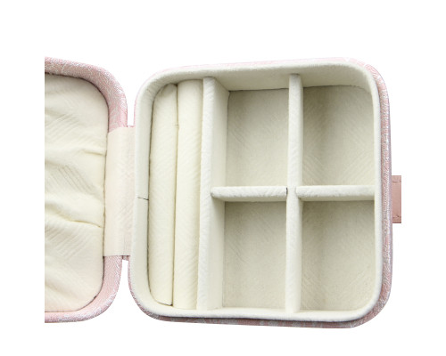 Шкатулка Casegrace SP-01328 для украшений и ювелирных изделий портативная с замком 10*10*5 см Pink