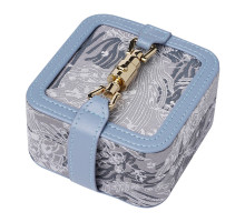 Шкатулка Casegrace SP-01328 для украшений и ювелирных изделий портативная с замком 10*10*5 см Blue