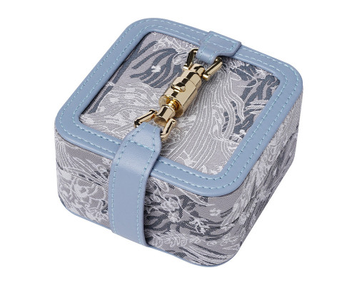Шкатулка Casegrace SP-01328 для украшений и ювелирных изделий портативная с замком 10*10*5 см Blue
