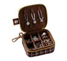 Шкатулка Casegrace SP-01282 для украшений и ювелирных изделий портативная на молнии 9,5*8*4 см