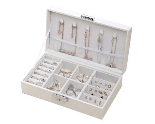 Шкатулка Casegrace SP-01155 для украшений и ювелирных изделий драгоценностей White