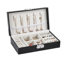 Шкатулка Casegrace SP-01155 для украшений и ювелирных изделий драгоценностей Black