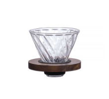 Пуровер Choxila 11732 для заваривания кофе пластиковый Gray 10,5*9*12