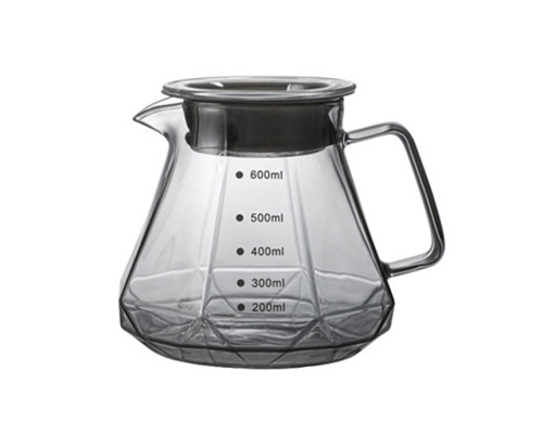 Сервер Choxila 11730 графин для приготовления кофе заварник для пуровера стеклянный 600 мл