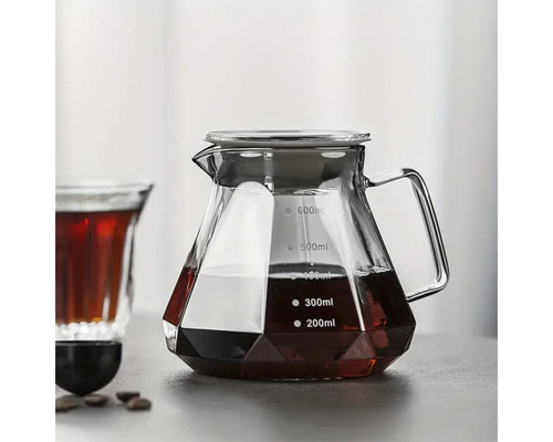 Сервер Choxila 11730 графин для приготовления кофе заварник для пуровера стеклянный 600 мл