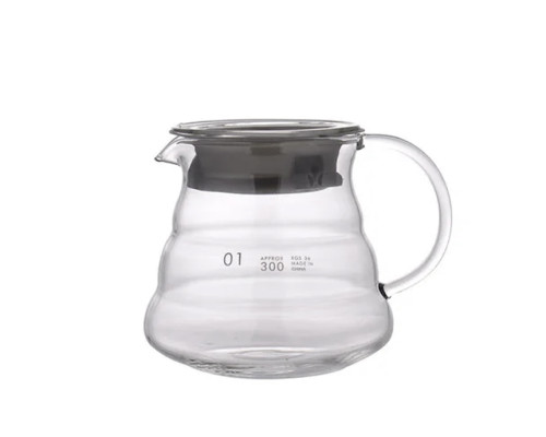 Сервер Choxila 11736 графин для приготовления кофе заварник для пуровера стеклянный 300 мл