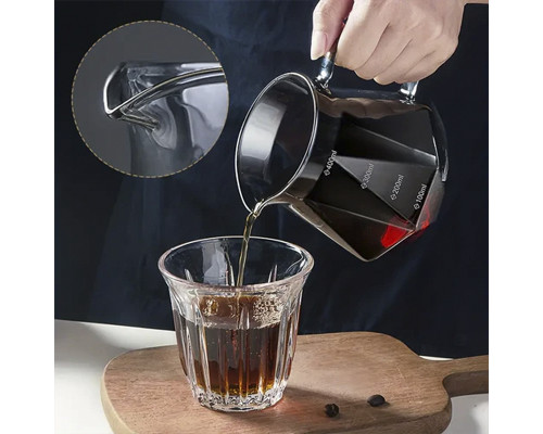 Сервер Choxila 11730 графин для приготовления кофе заварник для пуровера стеклянный 400 мл