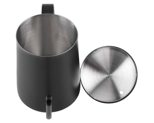 Чайник для заваривания кофе Choxila 11356 с длинным носиком и крышкой нержавеющая сталь Black 600 мл