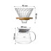 Набор для приготовления кофе Choxila 11737 пуровер сервер стеклянный 300 мл