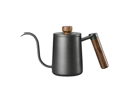 Чайник для заваривания кофе Choxila 11625 350 мл с длинным носиком и крышкой нержавеющая сталь Black