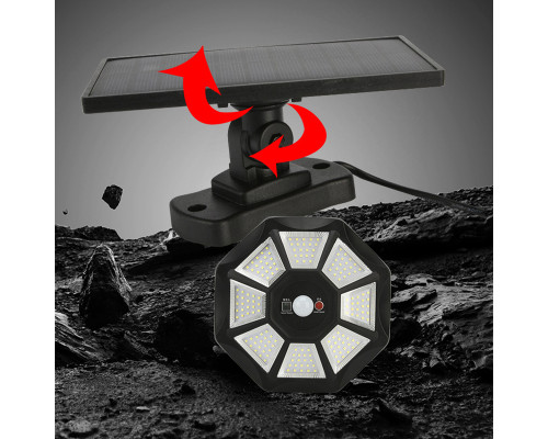 Кемпинговый фонарь X-Balog BL-ZB168A подвесной с солнечной батареей пультом управления водонепроницаемый пластиковый