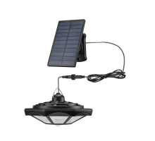 Кемпинговый фонарь X-Balog BL-ZB168A подвесной с солнечной батареей пультом управления водонепроницаемый пластиковый