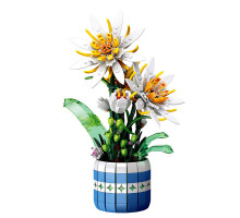 3D конструктор набор строительных блоков JIE-STAR 9033 Epiphyllum Bonsai 835 деталей пластиковый