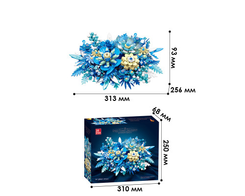 3D конструктор набор строительных блоков JIE-STAR 9045 Dried Flower Decoration 917 деталей пластиковый