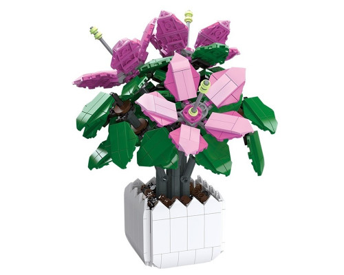 3D конструктор набор строительных блоков JIE-STAR 92363 Lily Azalea 698 деталей пластиковый