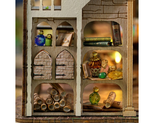 3D конструктор румбокс Cute Room LV-003-B Magic House Домик волшебника в стиле Гарри Поттера DIY