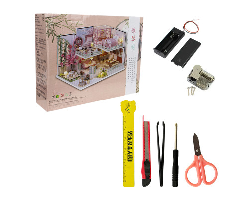 Кукольный дом конструктор DIY House M029-B Bamboo Rhime сборный румбокс