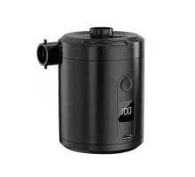 Аккумуляторный воздушный насос для матрасов WQ-022 портативный электронасос на аккумуляторе 5200 мАч Black