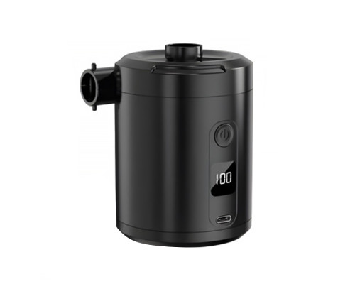 Аккумуляторный воздушный насос для матрасов WQ-022 портативный электронасос на аккумуляторе 5200 мАч Black