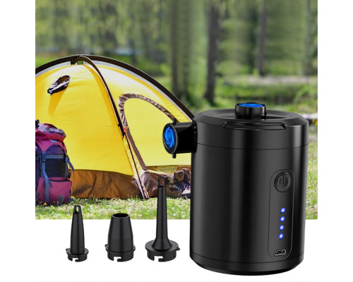 Аккумуляторный воздушный насос для матрасов WQ-023 портативный электронасос на аккумуляторе 5200 мАч