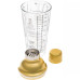 Шейкер для коктейлей KM-40G стеклянный 400 мл Gold