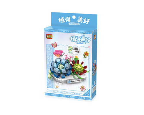 3D конструктор набор строительных блоков LOZ 8831 снежный лотос 370 деталей пластиковый