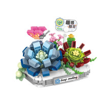 3D конструктор набор строительных блоков LOZ 8831 снежный лотос 370 деталей пластиковый