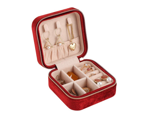 Шкатулка для хранения украшений Casegrace SP-01247 органайзер для ювелирных изделий Red